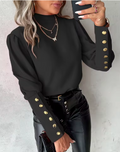 Blusa Noir Dourada