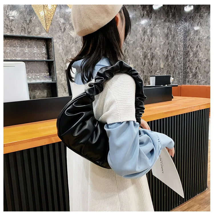 Bolso Noir Fruncido