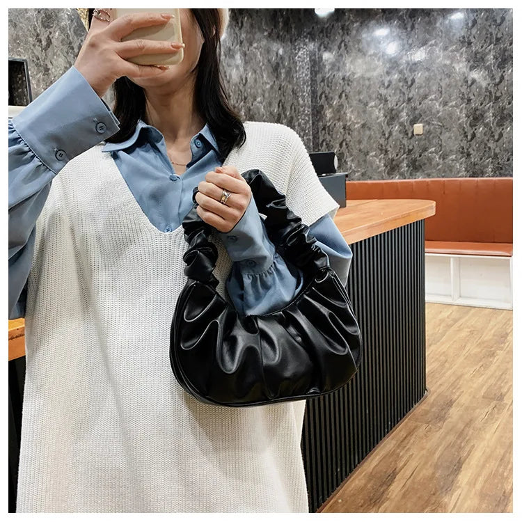 Bolso Noir Fruncido