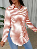 Camisa Líneas Terracota