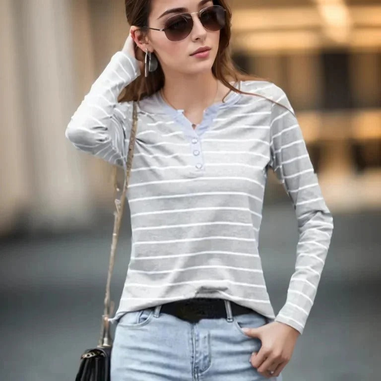 Remera Marina Rayada