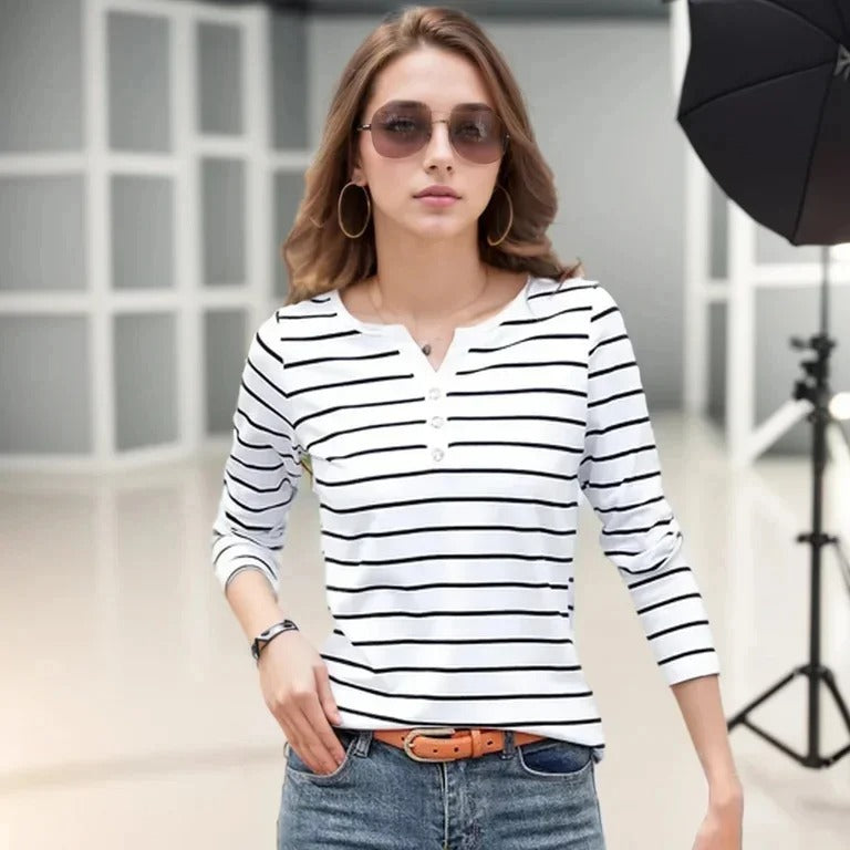 Remera Marina Rayada