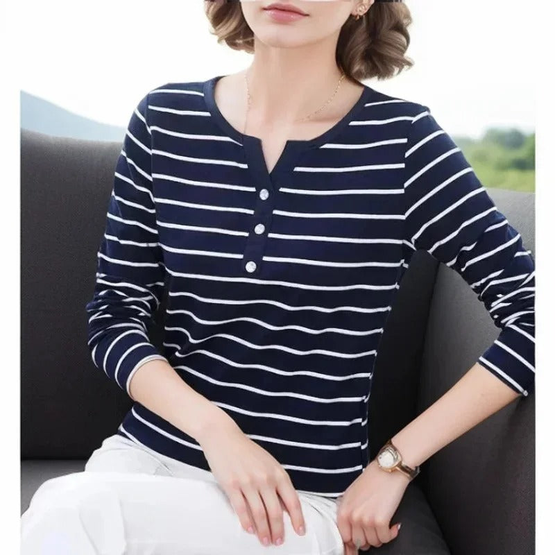 Remera Marina Rayada